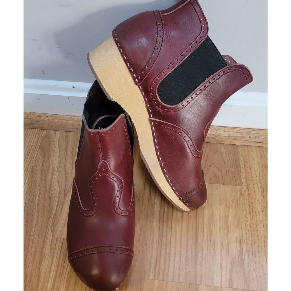 Swedish Hasbeens Victorian Bootie Boots Sz:9